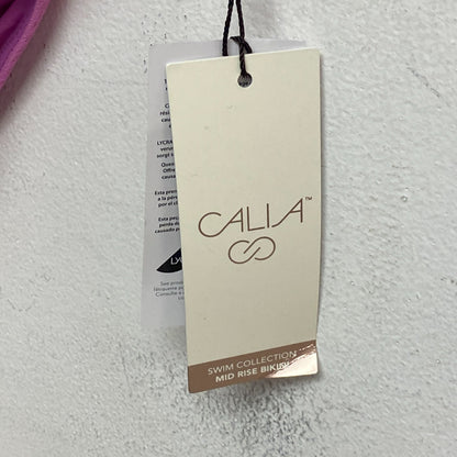 Calia Women's Swim Mid Rise Bikini Bottom Hygienic Protection Geranium Purple