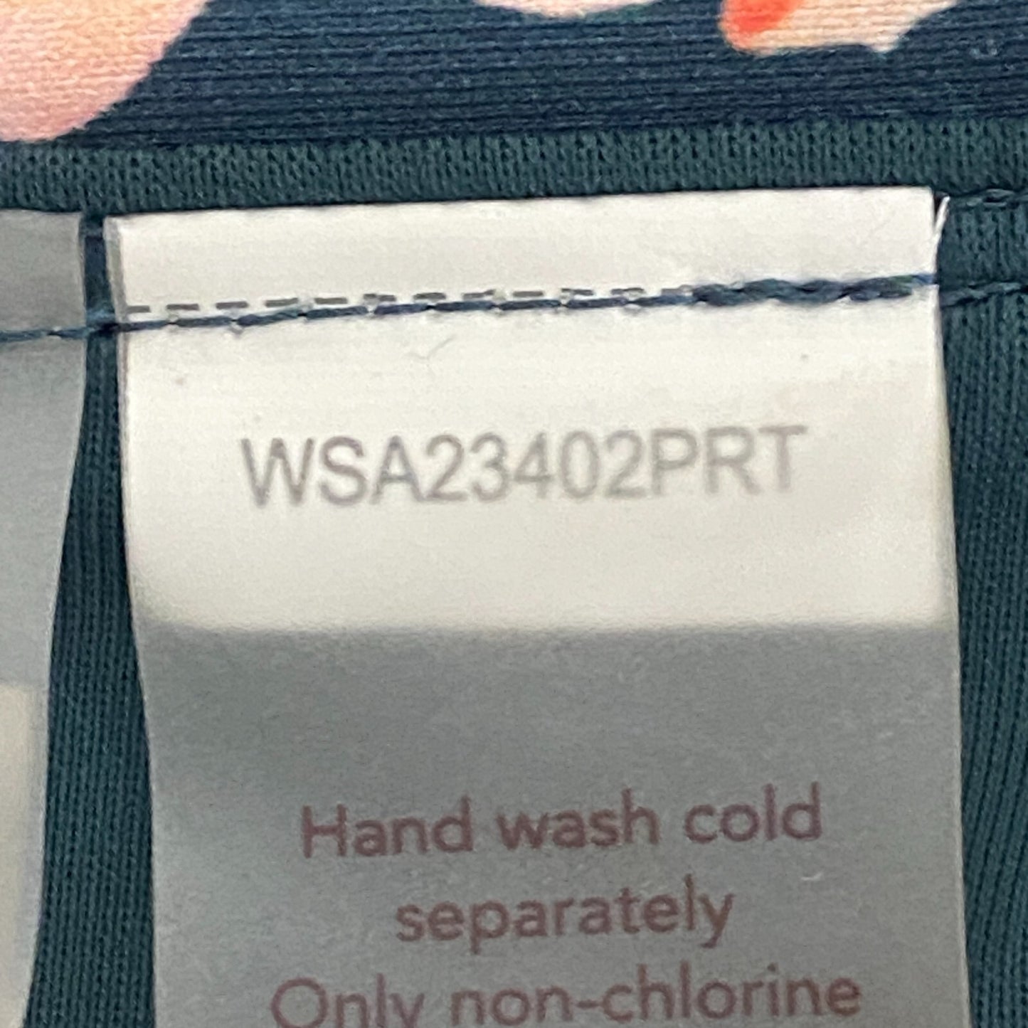 Calia Women's Swim Adjustable Rise Bikini Ruched Side Floral Bottom Aqua Multi