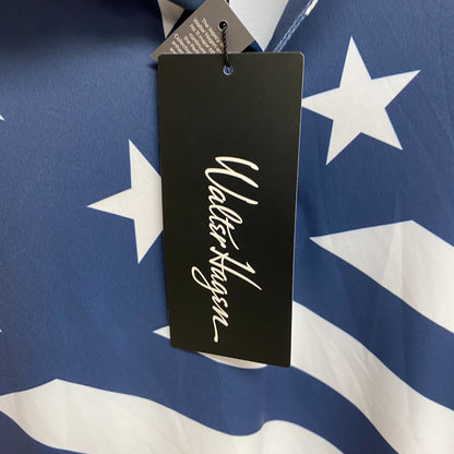 Walter Hagen Men's P11 USA Gradient Flag PRT Polo Gradient Flag Navy MGA11490