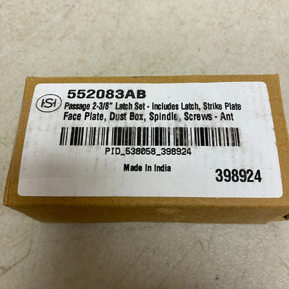 Signature Hardware Passage 2-3/8'' Latch Set - Includes Latch, Strike Plate.....