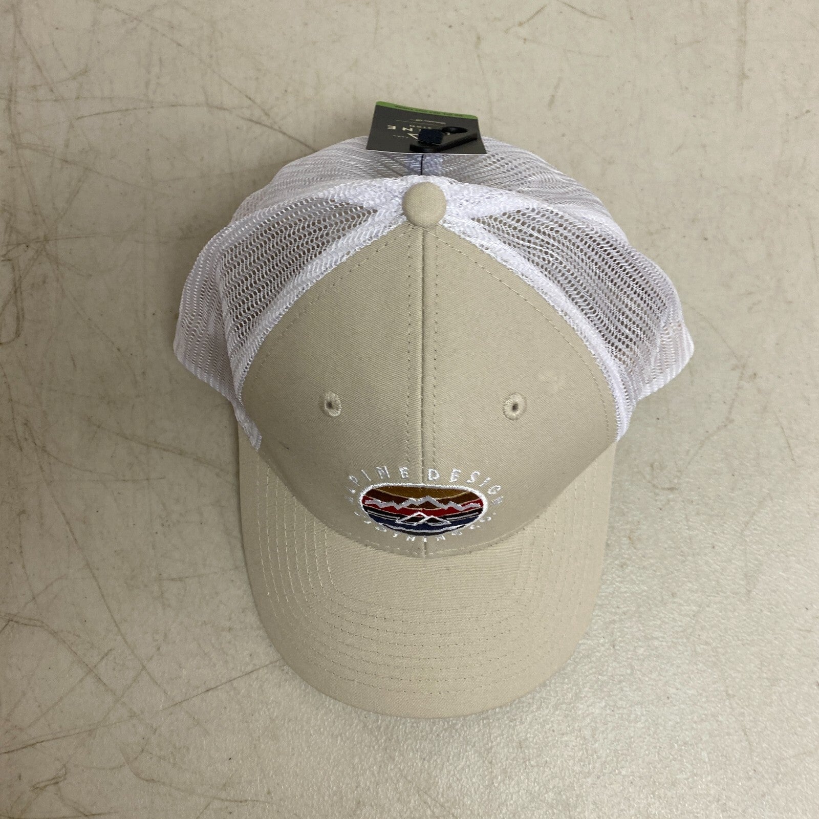Alpine Design Men's AD Circle Patch Trucker/Mesh Hat Sand One Size OSFA ADM14702
