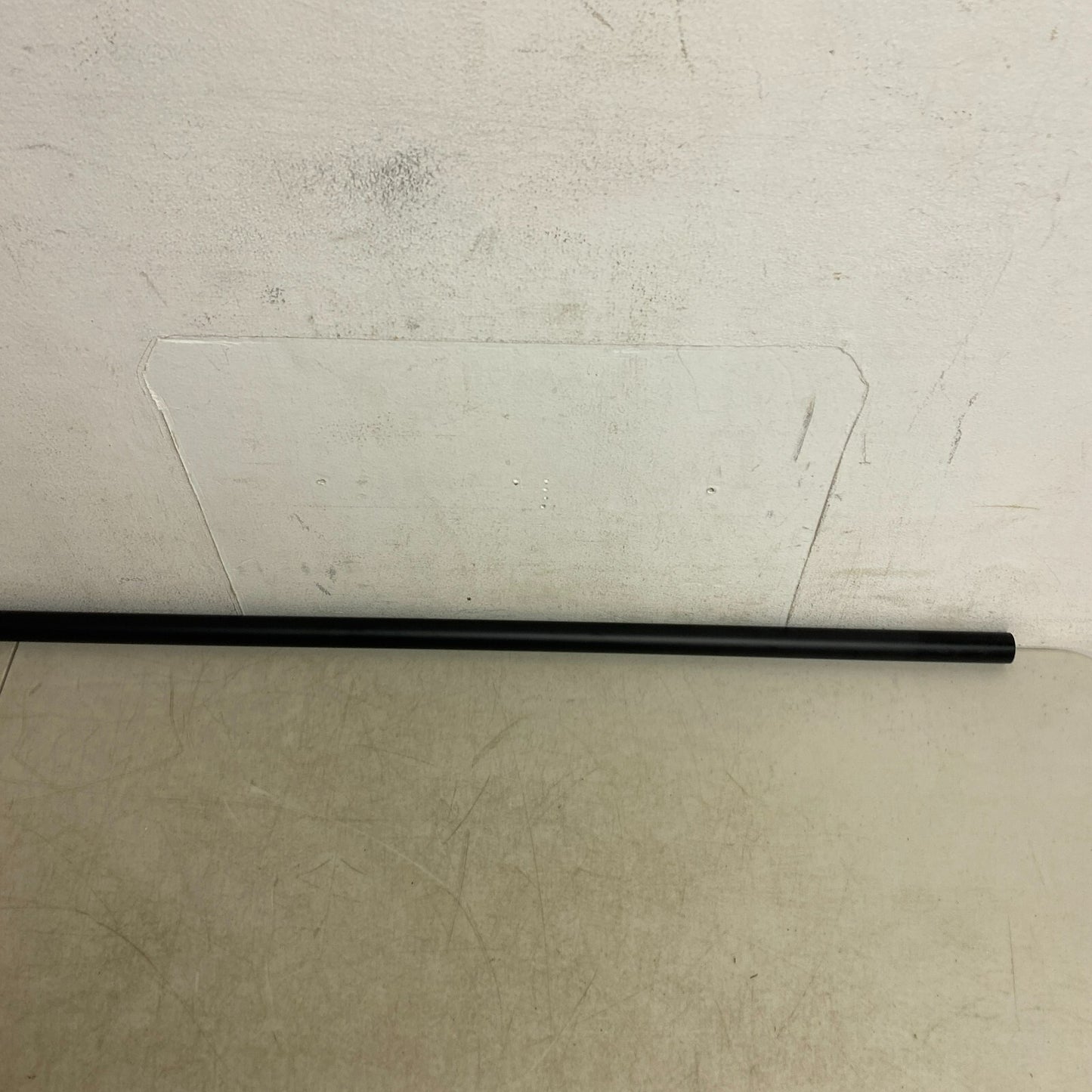 Signature Hardware 60" Straight Solid Brass Shower Rod - Matte Black