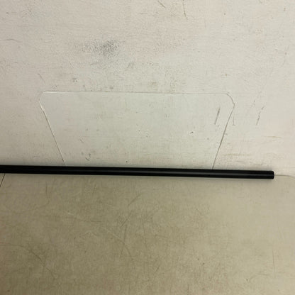 Signature Hardware 60" Straight Solid Brass Shower Rod - Matte Black