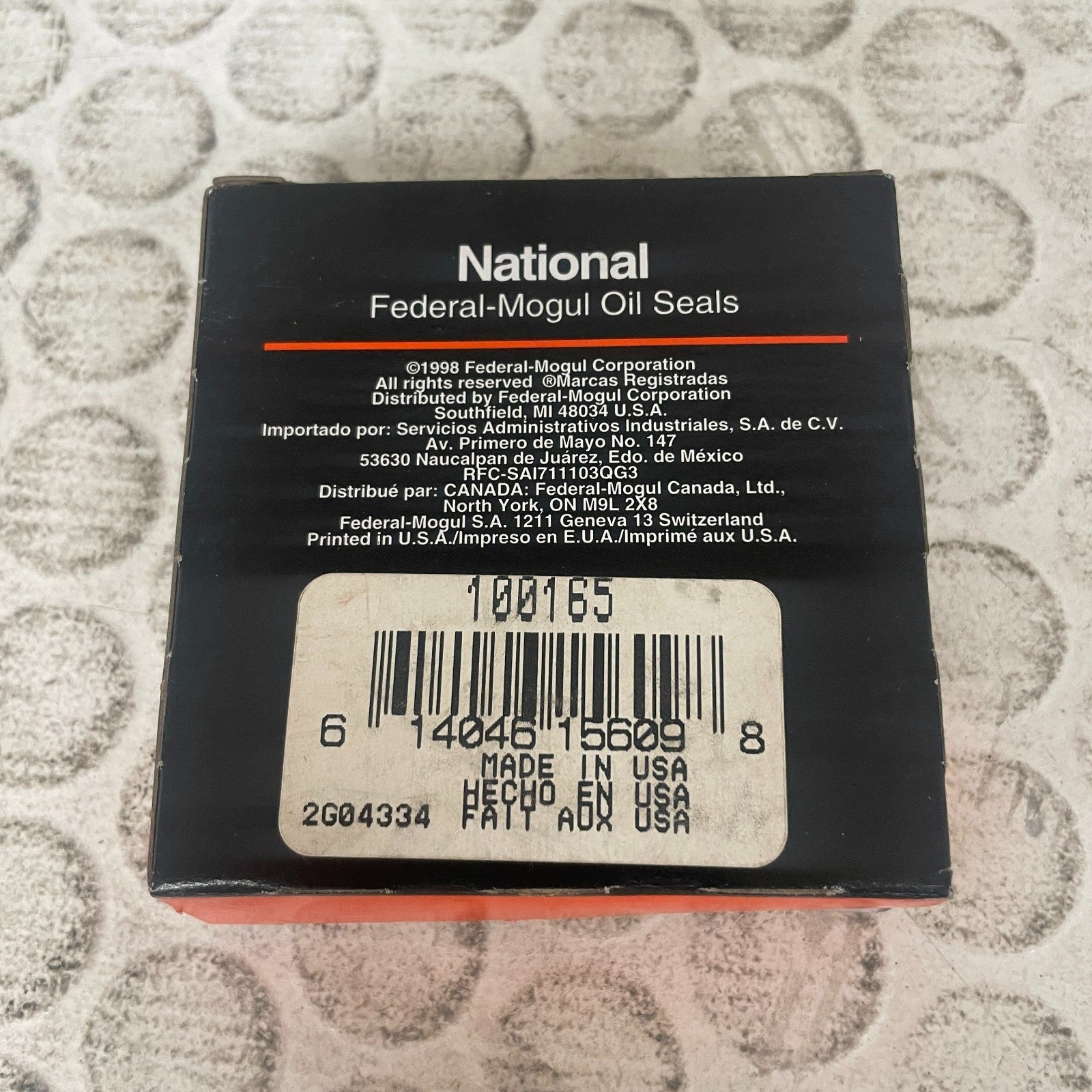 National 100165 Rear Differential Pinion Oil Seal 1965-1978 Ford LTD