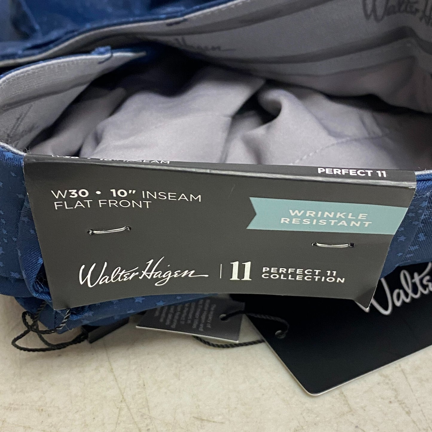 Walter Hagan Mens' 10 in P11 USA Star Print Short Stars Navy Summer MGA14183