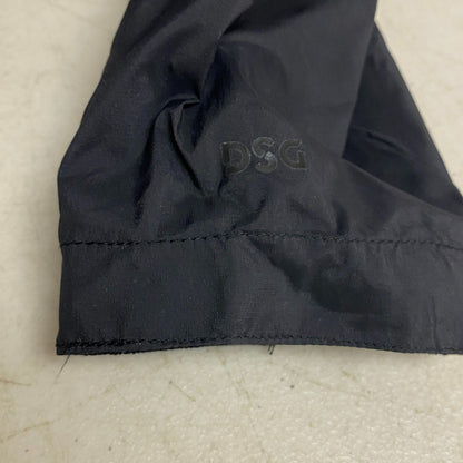 DSG Mens Woven Jacket Pure Black Windbreaker Solid Long Sleeve DAM12602VC