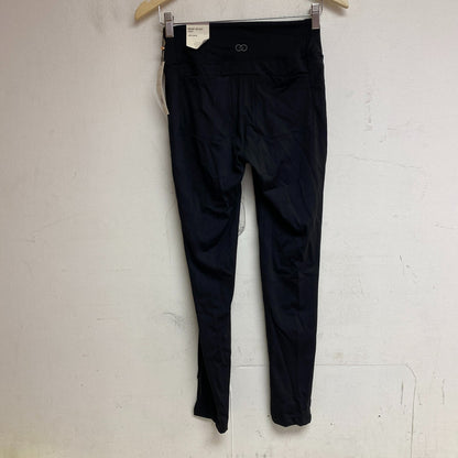 Calia Womens Front Leg Slit Pant Pure Black Ankle Solid Stylish WCG35001