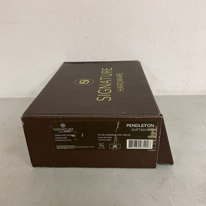 Signature Hardware Pendleton Valve Only Trim Kit - Metal Handle - Polished Chrom