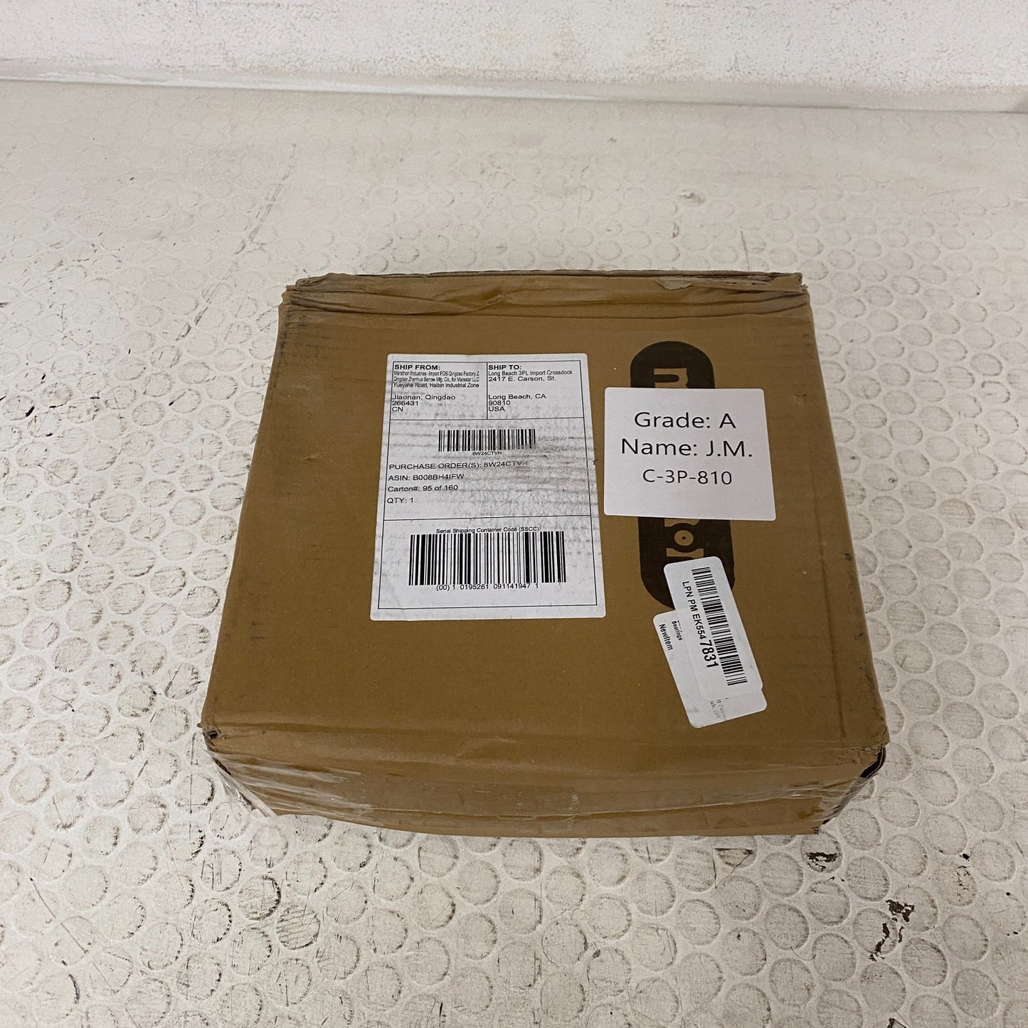 MARATHON Flat-Free Tire & Wheel 4.10/3.50-4" Solid Rubber Hand Truck Cart Wagon