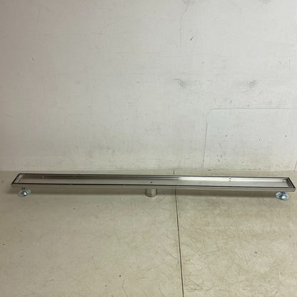 Signature Hardware 48" Cohen Linear Tile-In Shower Drain - Brushed Stainless S.