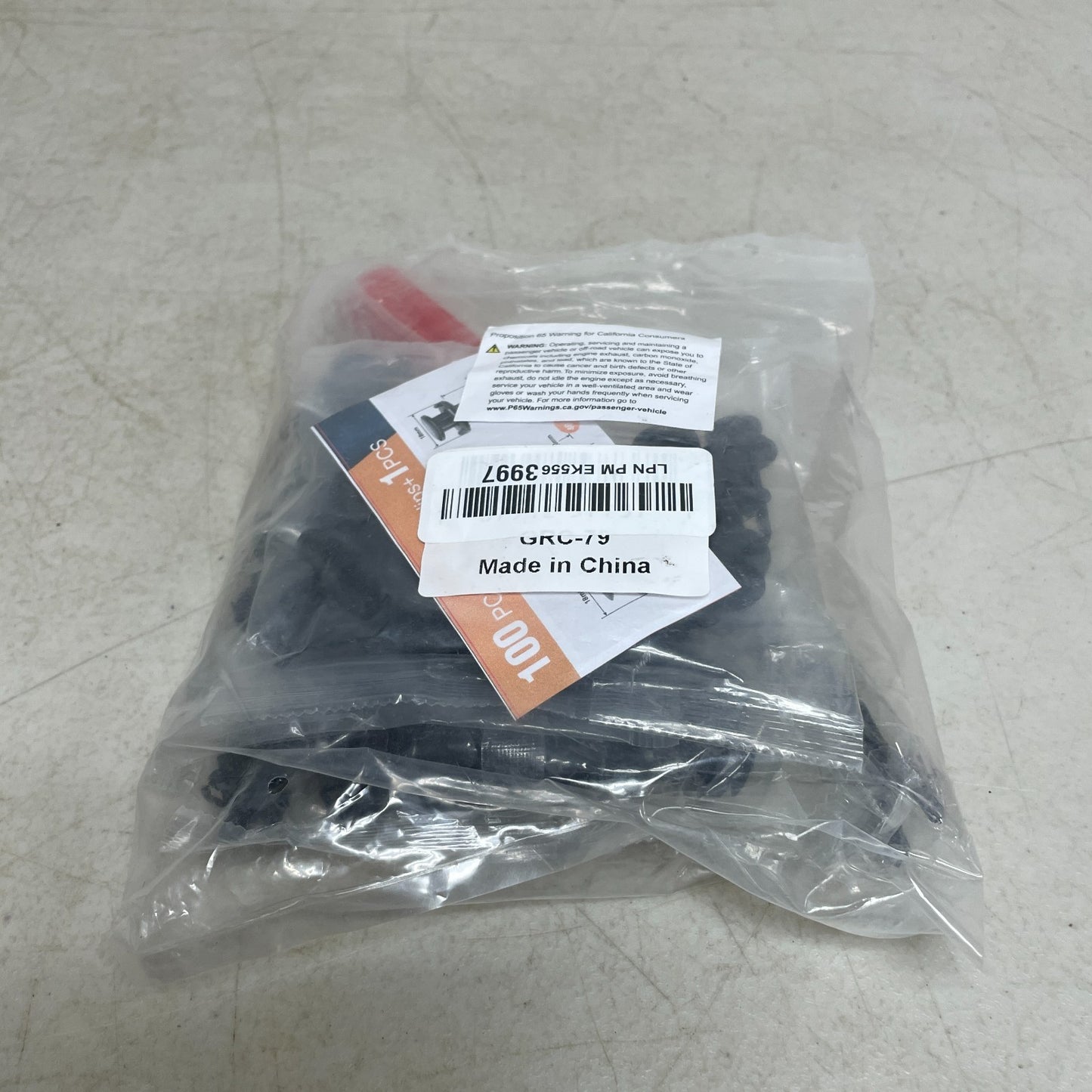 GOOACC 100PCS Push Type Retainer Clip Set for Toyota Lexus 6.5mm 9mm w Remover