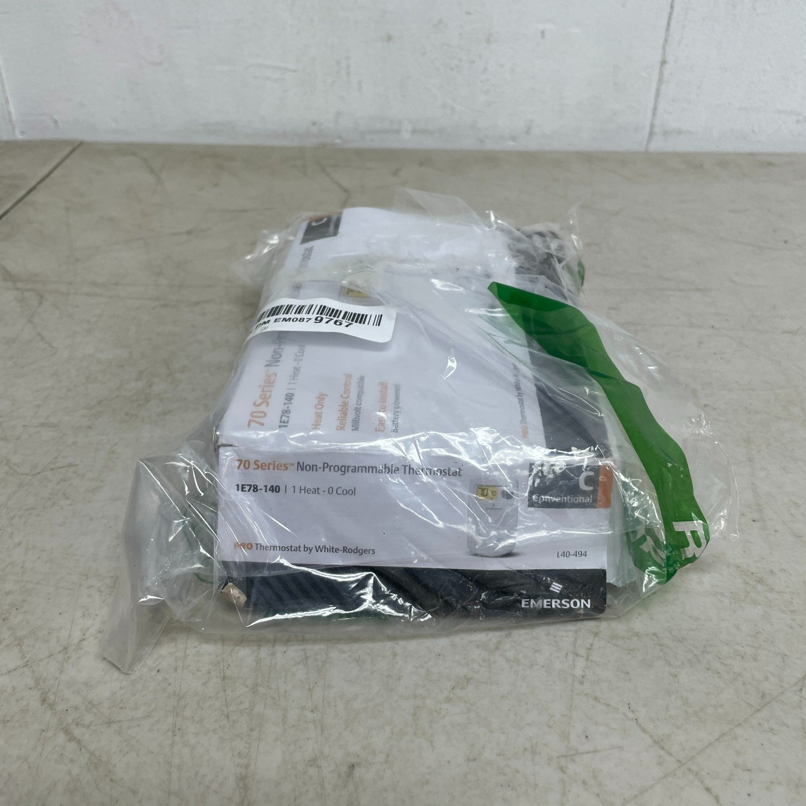 Emerson Non-Programmable Heat Only Thermostat Single-Stage Systems 1E78-140