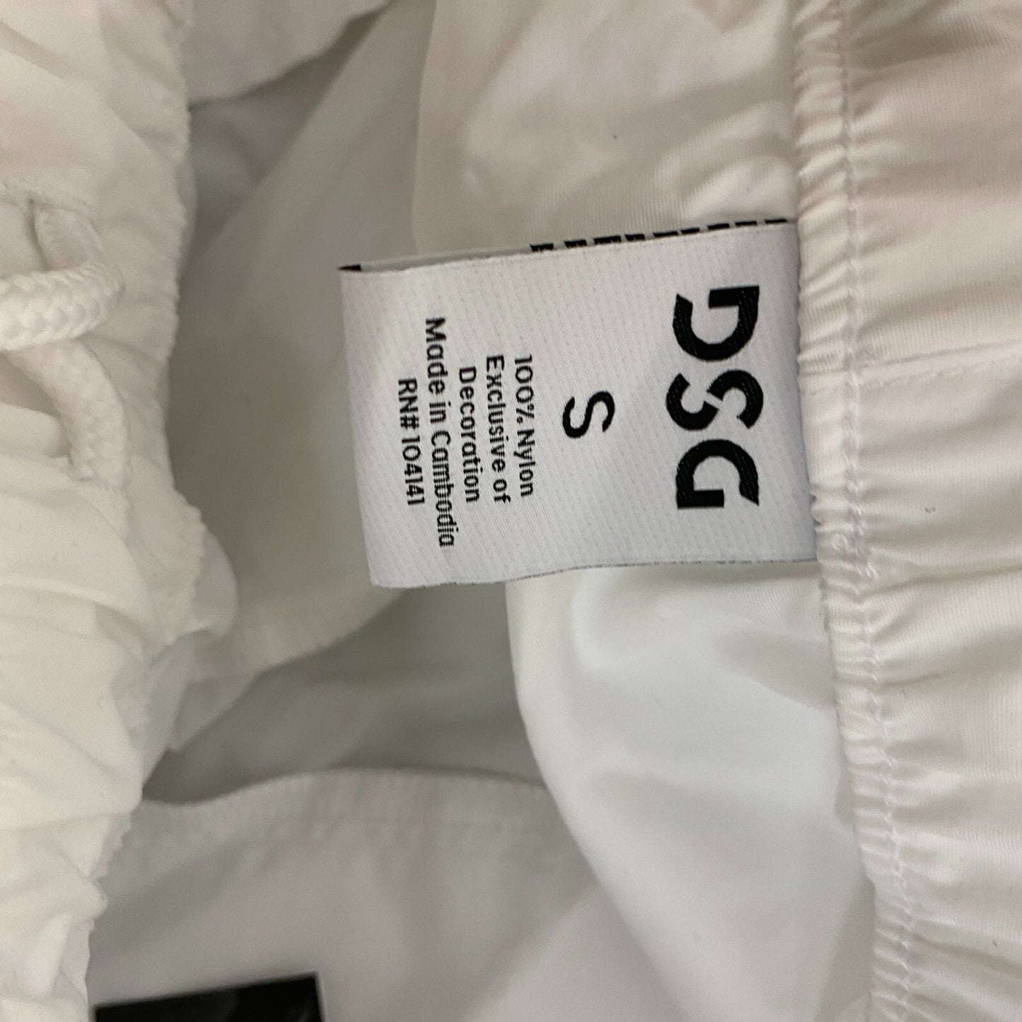 DSG Women's Notched Woven Shorts Pure White Solid  DAW13108