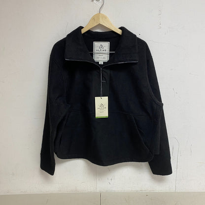Alpine Design Women's W AD Wayfarer Fleece 1/4 Zip Sweater Pure Black ADW23680