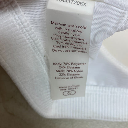 Calia Women's Made To Move Doublestrap Bra Medium Support Pure White WAX17206X
