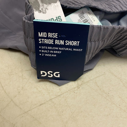DSG Women's 3 in  Stride Shorts Quiet Shade  Built-in-brief Solid DAW39320AZ