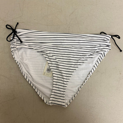 Calia Womens Ruched Bottom Simple Stripe Black/White Stylish Trendy WSA20402PRTX