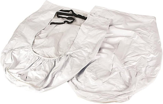 Camco 45322 Vinyl RV Wheel Tire Protectors 27-29" White Covers 1 Pair