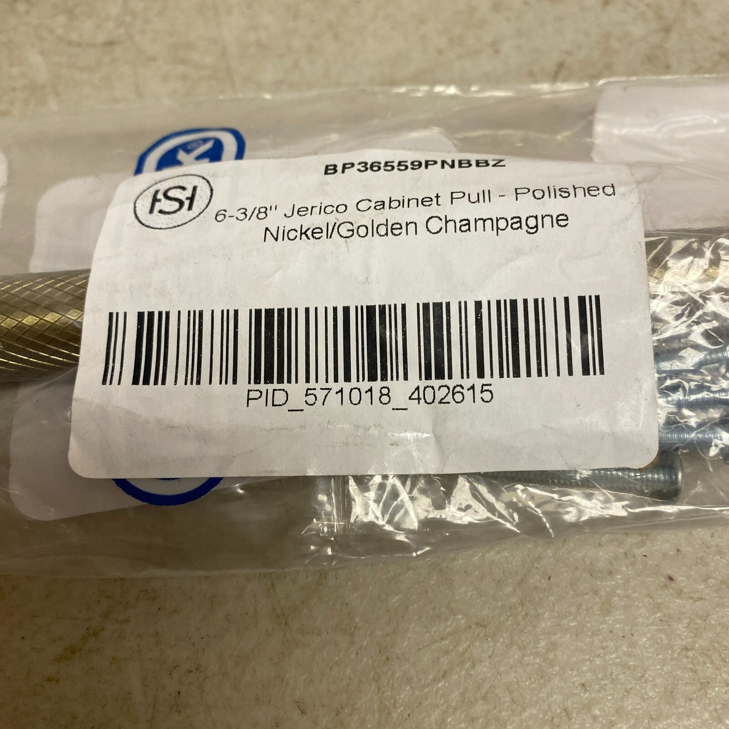 Signature Hardware Cabinet Pull Polished Nickel/Stainless Steel |6-3/8"inch