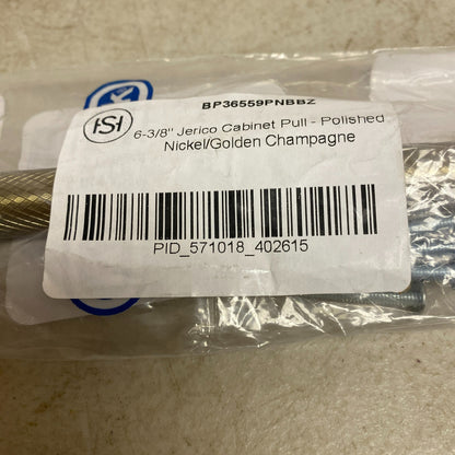 Signature Hardware Cabinet Pull Polished Nickel/Stainless Steel |6-3/8"inch