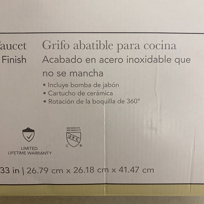 allen + roth Harlow Pull-Down Kitchen Faucet Stainless Steel Finish 5505623