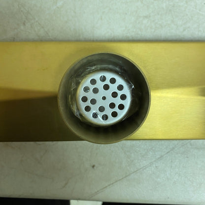 Signature Hardware 40" Cohen Linear Tile-in Shower Drain - Brushed Gold