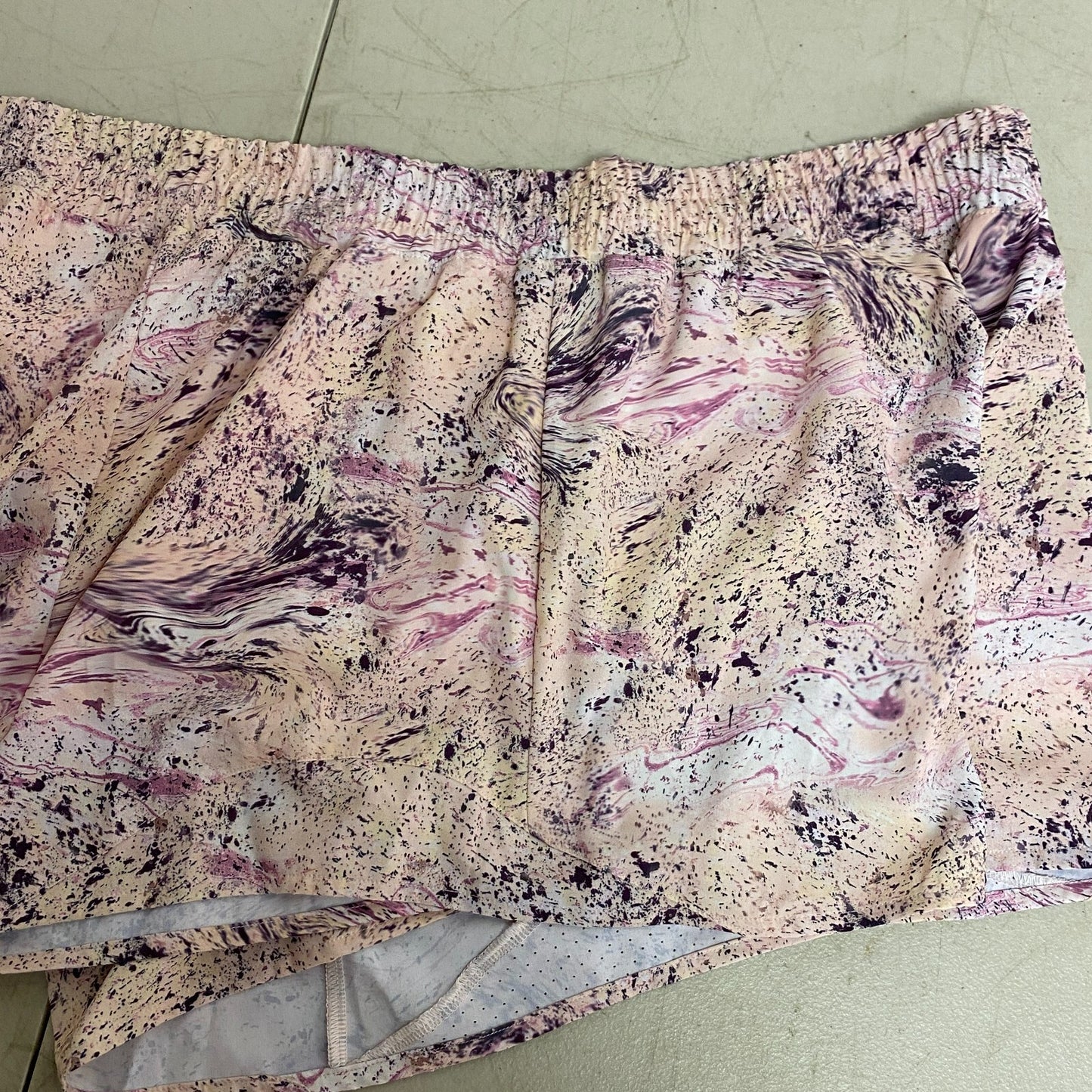 CALIA Women's 3 in Mid Rise Textured Pink Relaxed Infinity Run Short WAX12336PRT