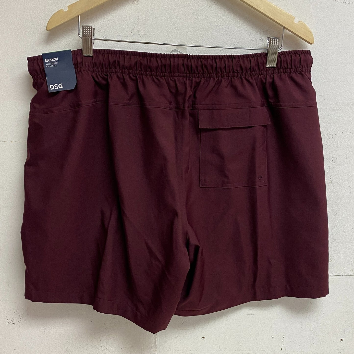 DSG Men's 6" Relaxed Fit Rec Shorts Team Burgundy Cargo Summer Fashion DAM12111