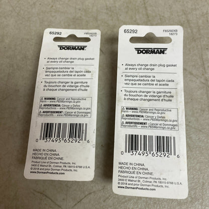 DORMAN Aluminum Oil Drain Plug Gasket M14 65292 8 Count