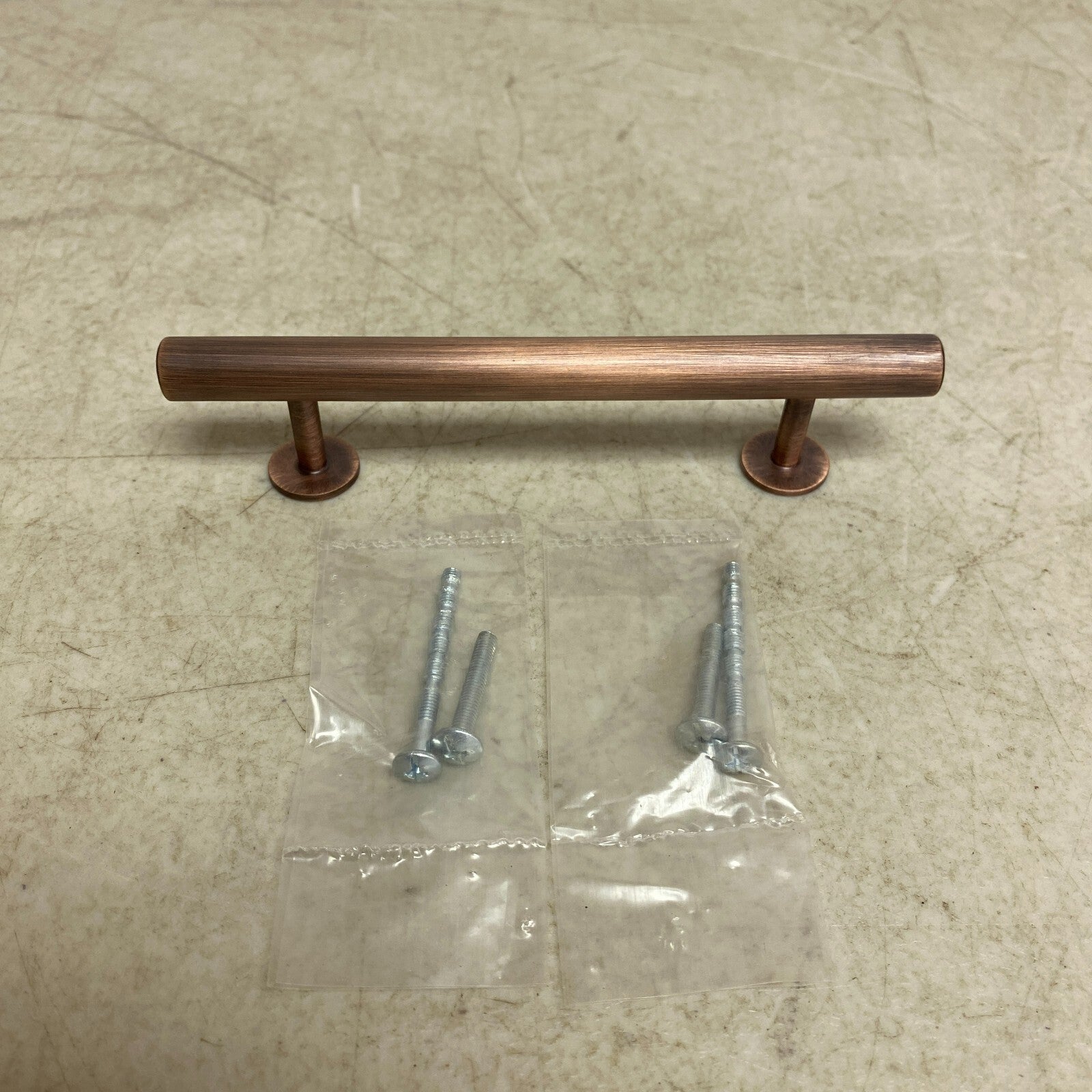 Signature Hardware 6" DIEHL ADJUSTABLE ROUND BRASS DRAWER PULL- ANTIQUE COPPER