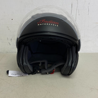 Indian Motorcycle Helmet w/Face Cover Size L Adjustable Under Shading cover Matt
