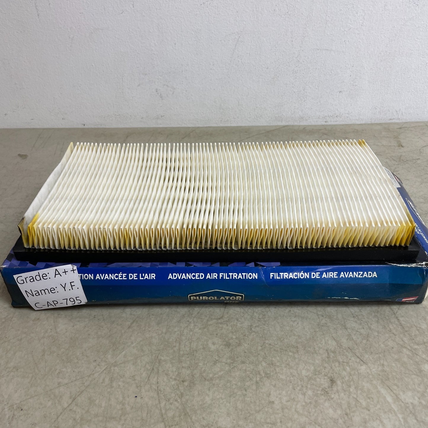 Purolator Classic Engine Air Filter A23436 Panel 13.63 × 6.75 in Fits Volvo