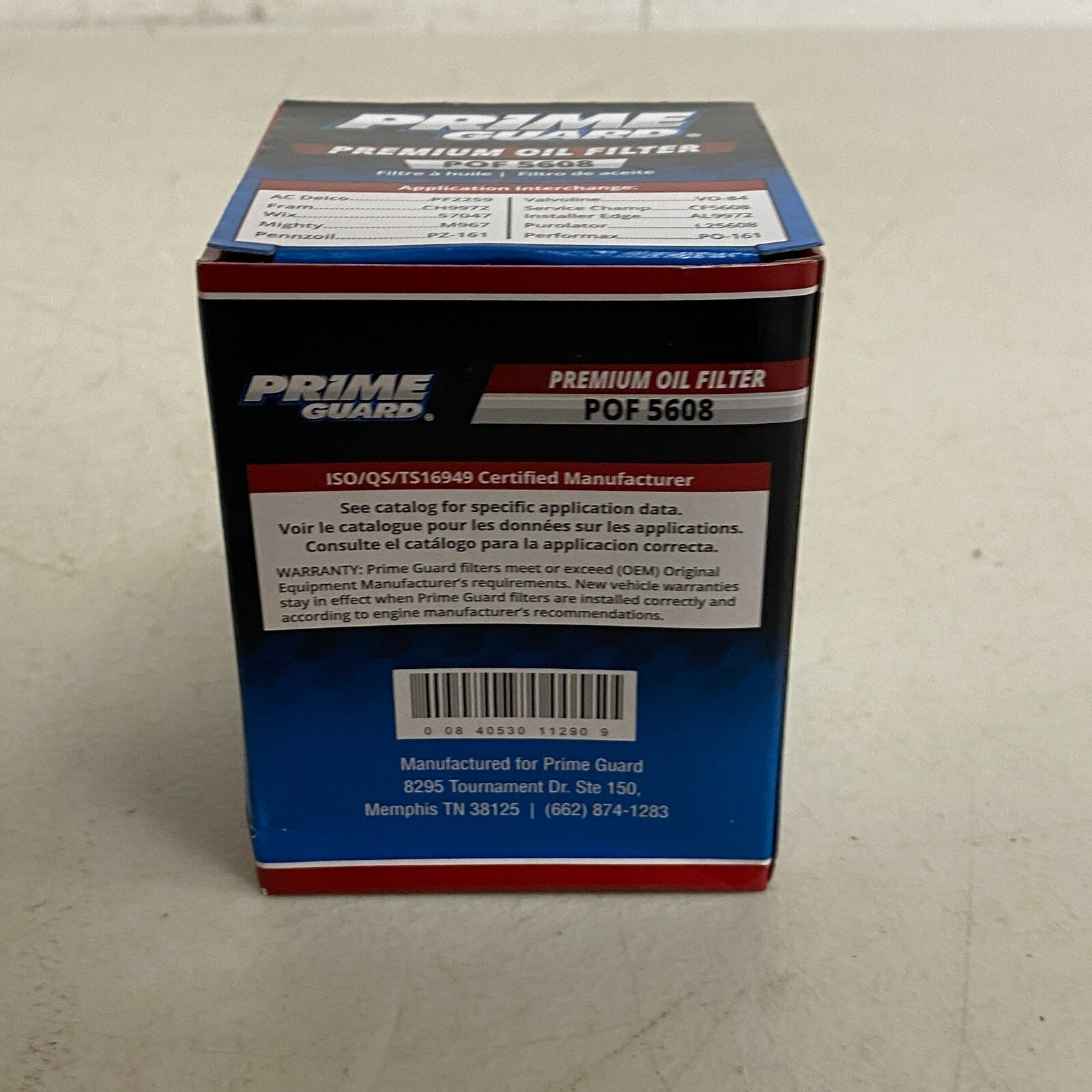 Prime Guard Premium Oil Filter POF 5608