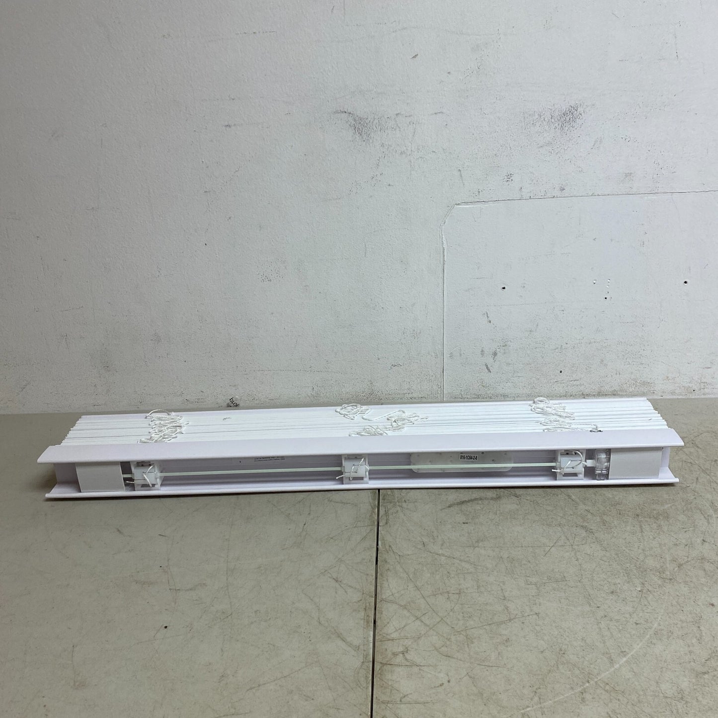 allen + roth 2-in Room Darkening Cordless Faux Wood Blind White 34in x 64in