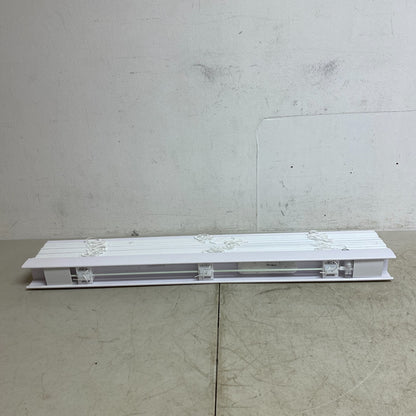 allen + roth 2-in Room Darkening Cordless Faux Wood Blind White 34in x 64in