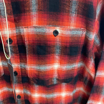 Alpine Design Men's AD M Brushed Flannel Long Sleeves Red Hickory Plaid ADM23300