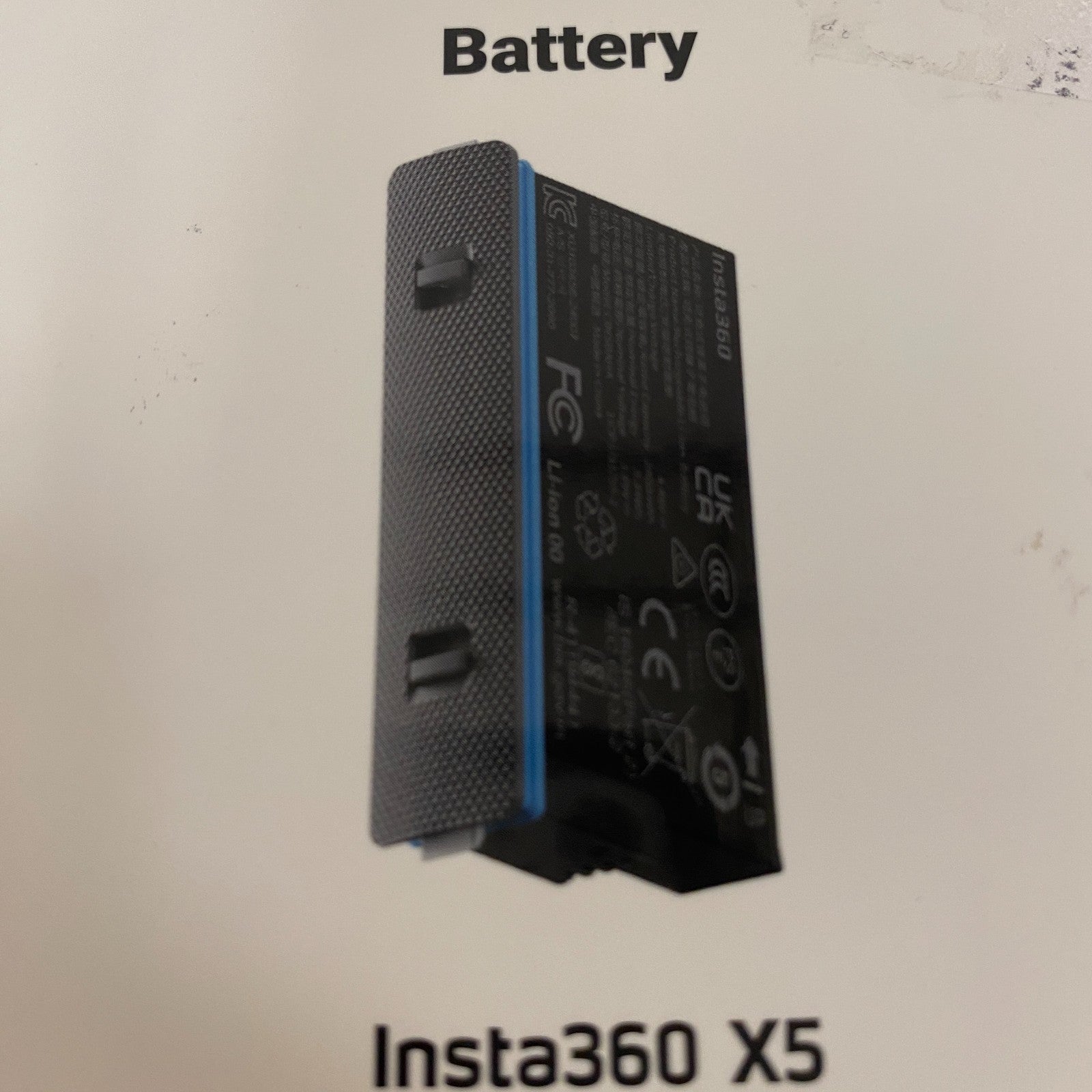 Insta360 CINSBAHA X5 2400mAh Rechargeable Battery  Action Cam Spare