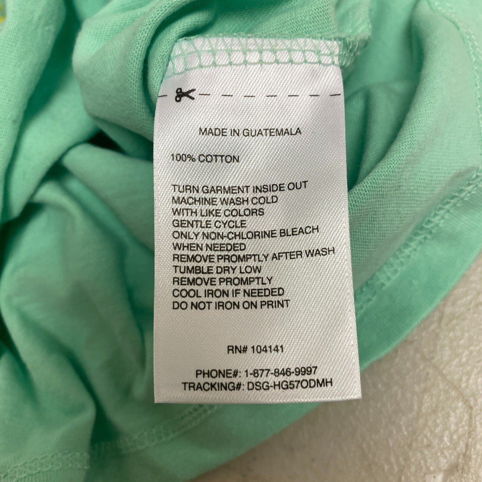 DSG Boys' Solid Cotton Graphic Tee Shirt Cool Mint Beachside Court DAB21108