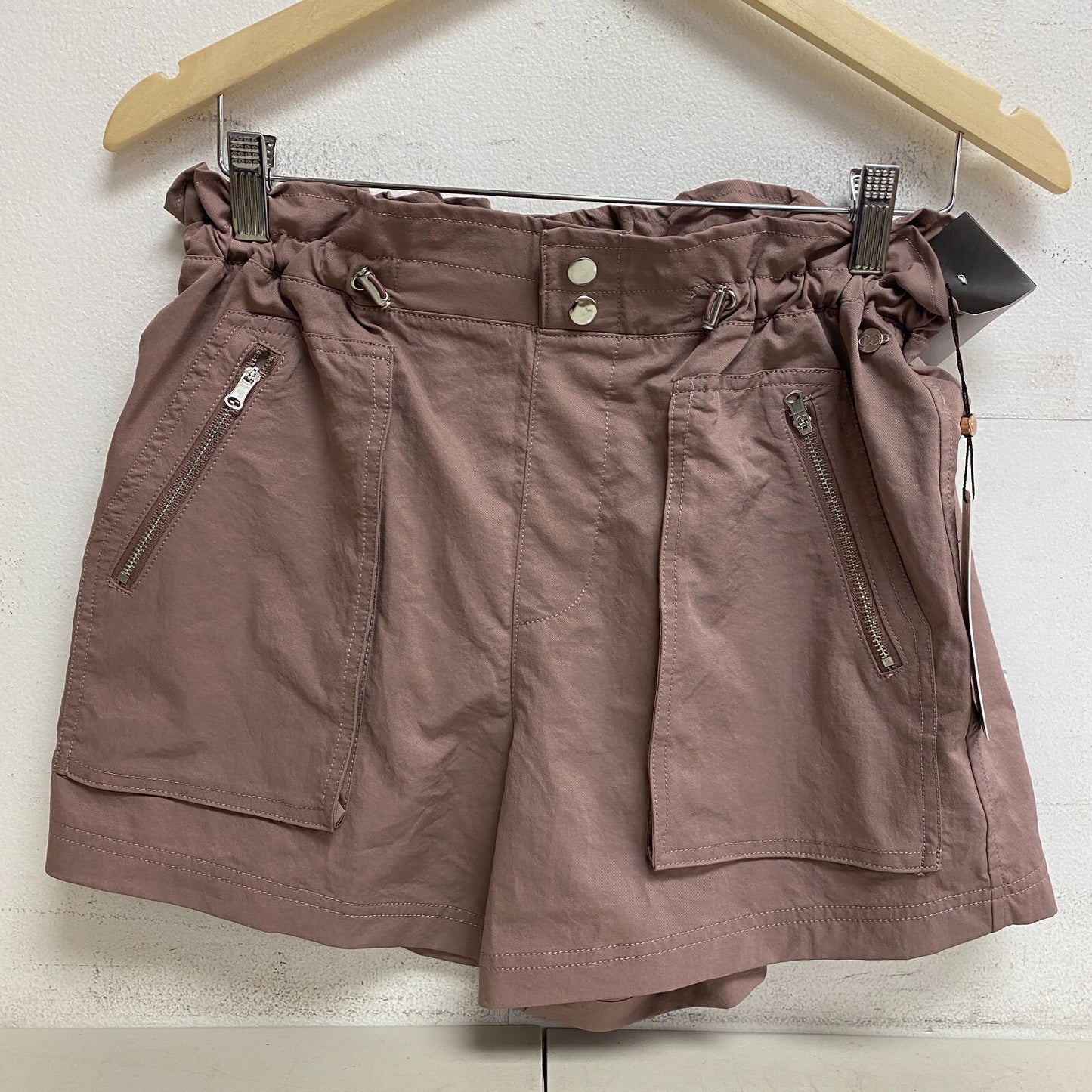 CALIA Women's Journey High Rise Relaxed Woven Paperbag Short Hazy Plum WAX12303