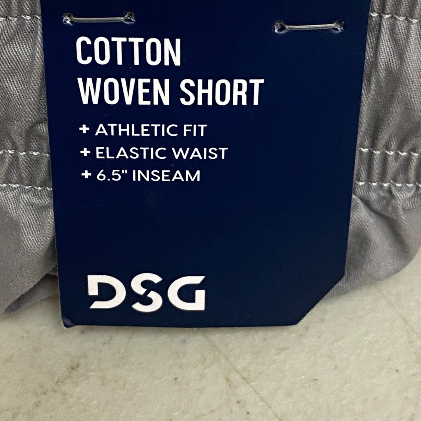 DSG Men's 6.5" Inseam Cotton Woven Shorts Light Charcoal DAM22100 / DAM13135
