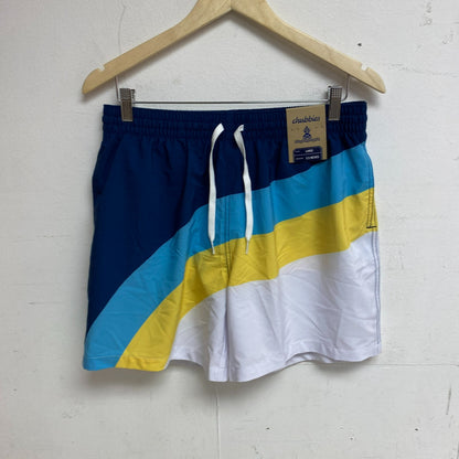 Chubbies Men's SHORT BLUE AND YELLOW Swim Trunks 109231-044