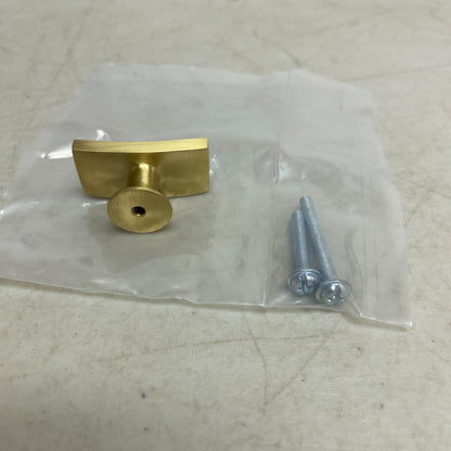 Signature Hardware Calais Solid Brass Cabinet Knob Satin Brass SH287753