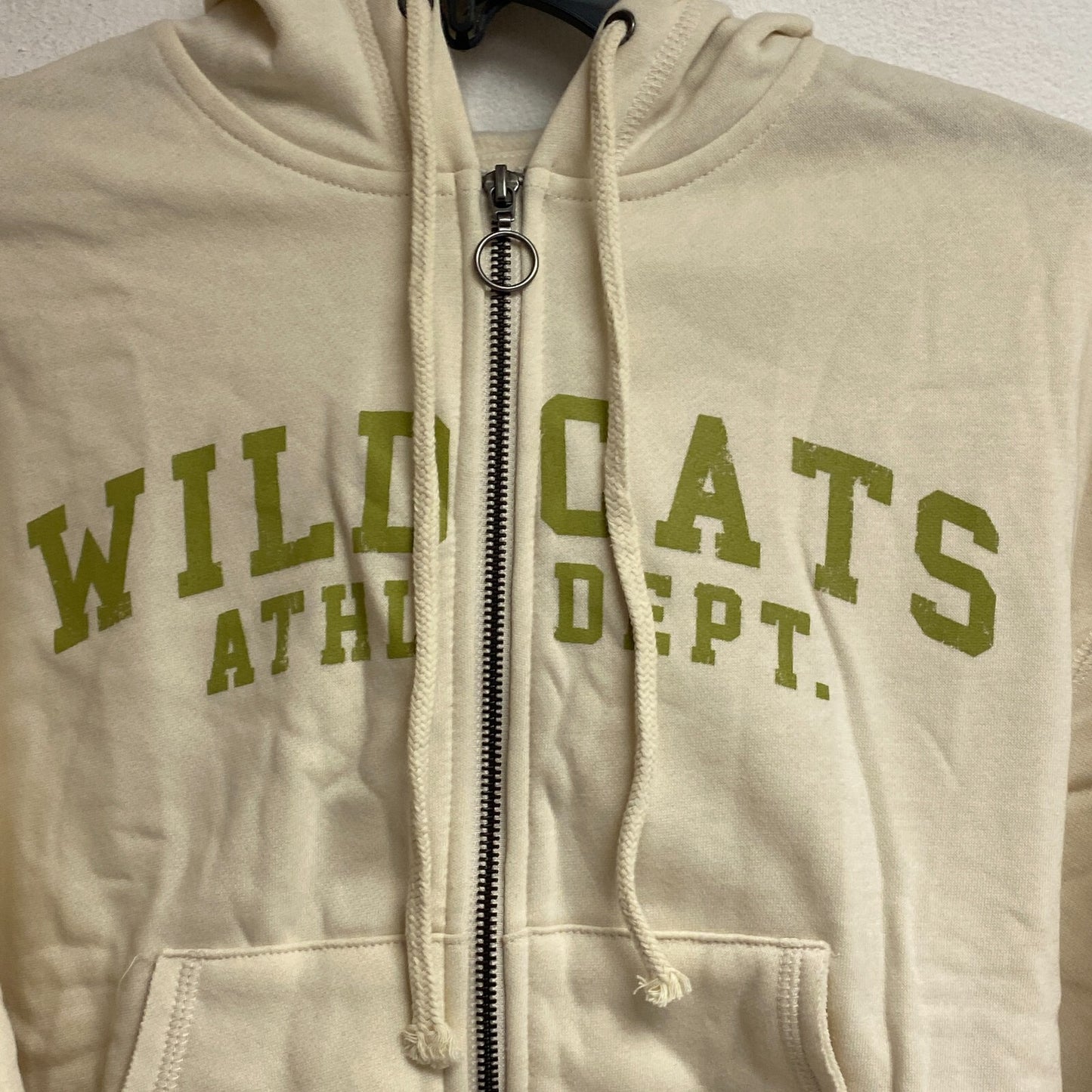 Arizona Jean Co. Women's Cropped Zip Up Hoodie Size Small Color: White Cap