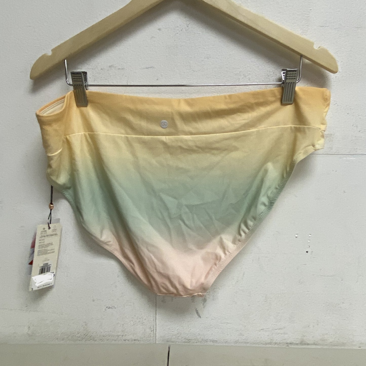 Calia Women's Swim Collection Mid-Rise Bottoms Orange Multi WSA23414PRT New!