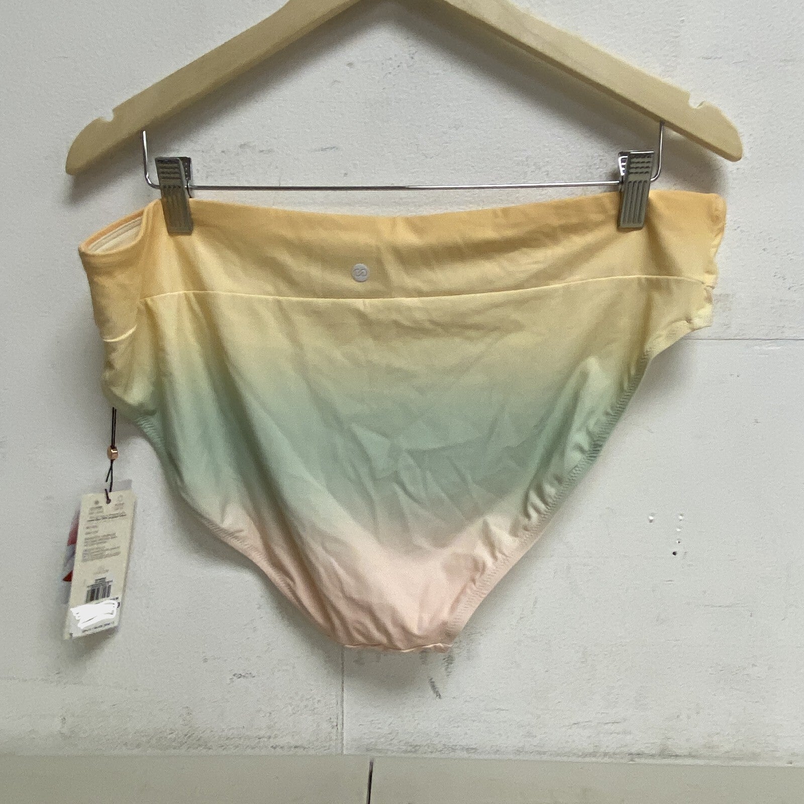 Calia Women's Swim Collection Mid-Rise Bottoms Orange Multi WSA23414PRT New!