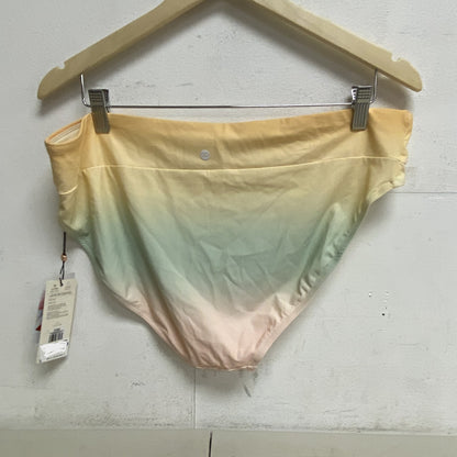 Calia Women's Swim Collection Mid-Rise Bottoms Orange Multi WSA23414PRT New!