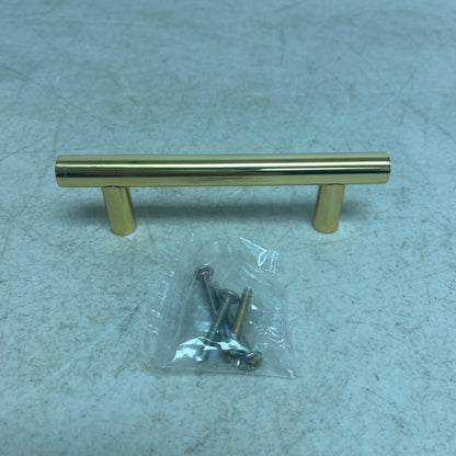 Signature Hardware 3-3/4" Avignon Solid Brass Cabinet Pull - Satin Brass