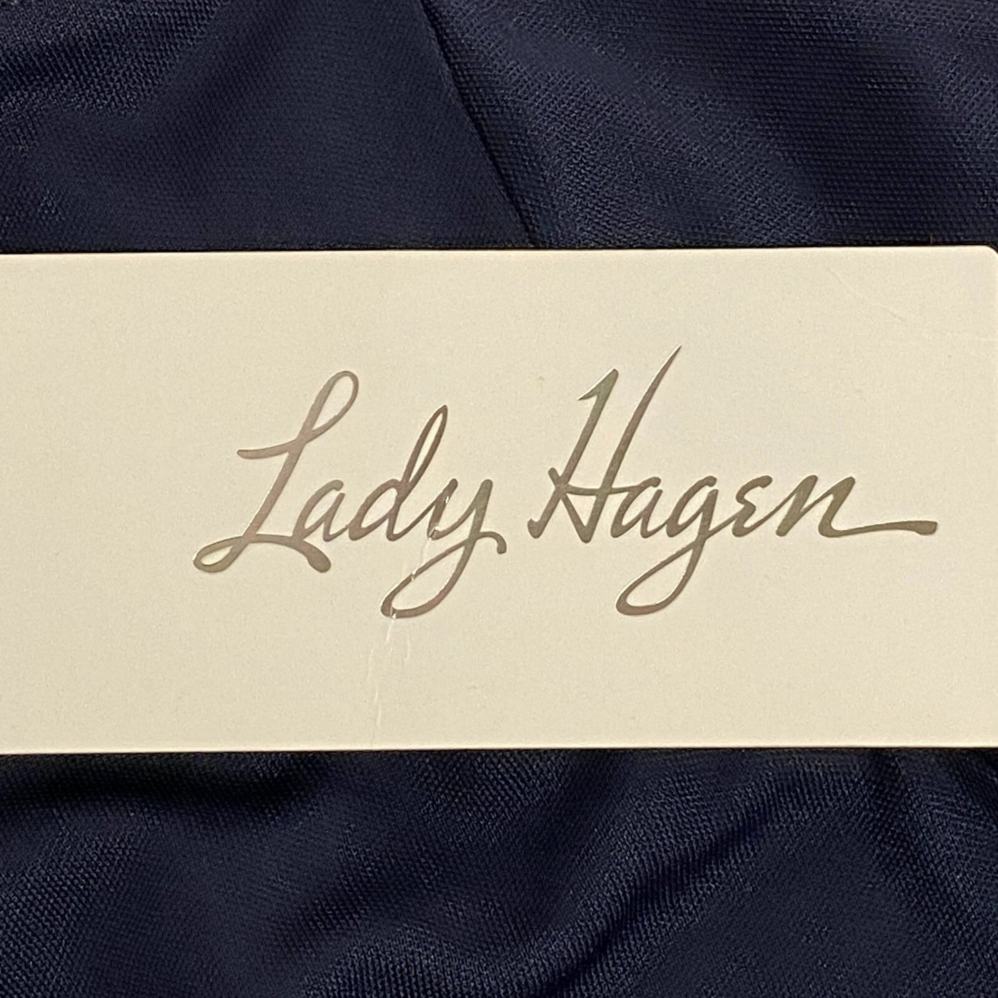 Lady Hagen Women' Print Block Short Sleeve Polo White / Dark Navy  WGH11451