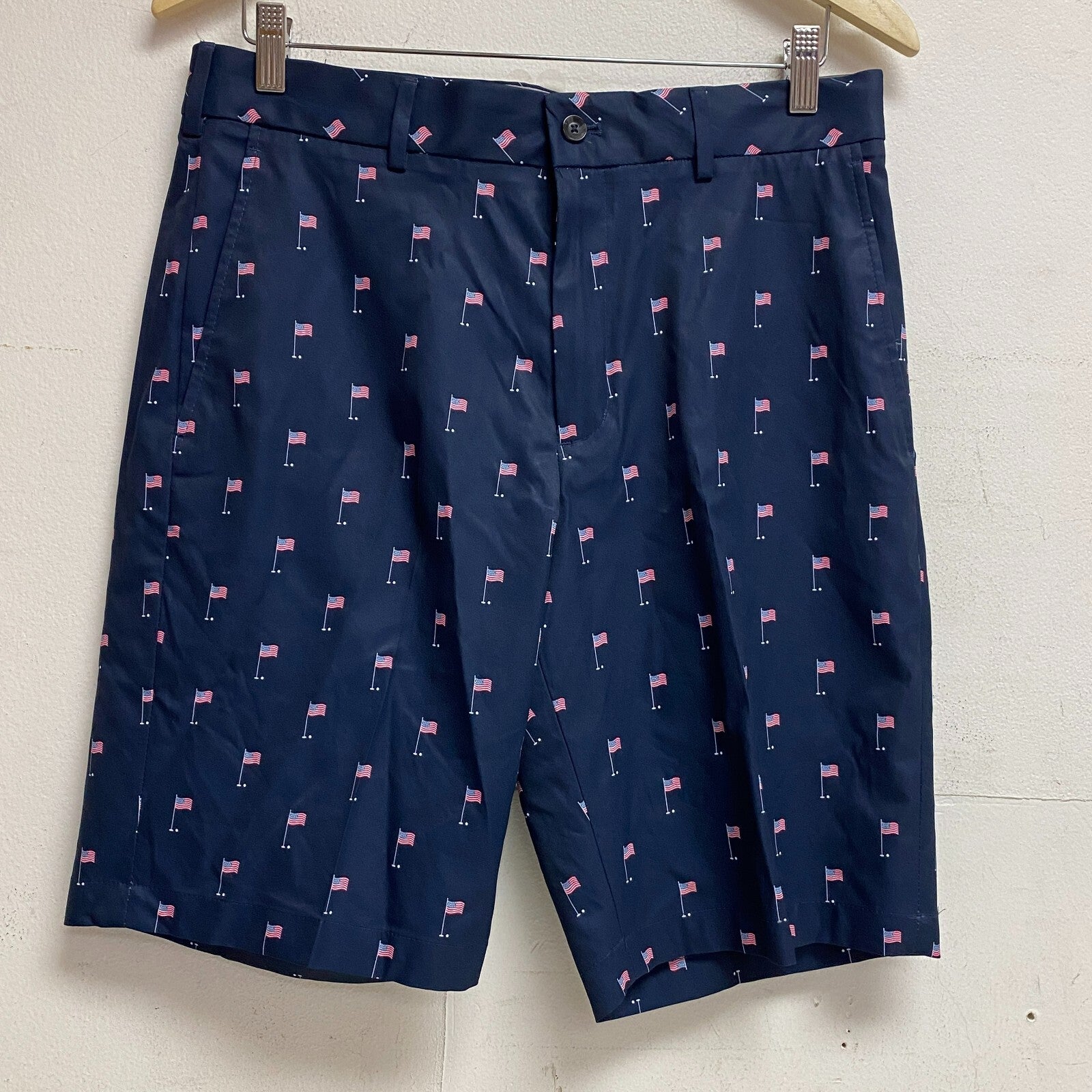 Walter Hagan Men P11 USA Tee Flag Print Short Tee Flag Navy flag print MGA14184