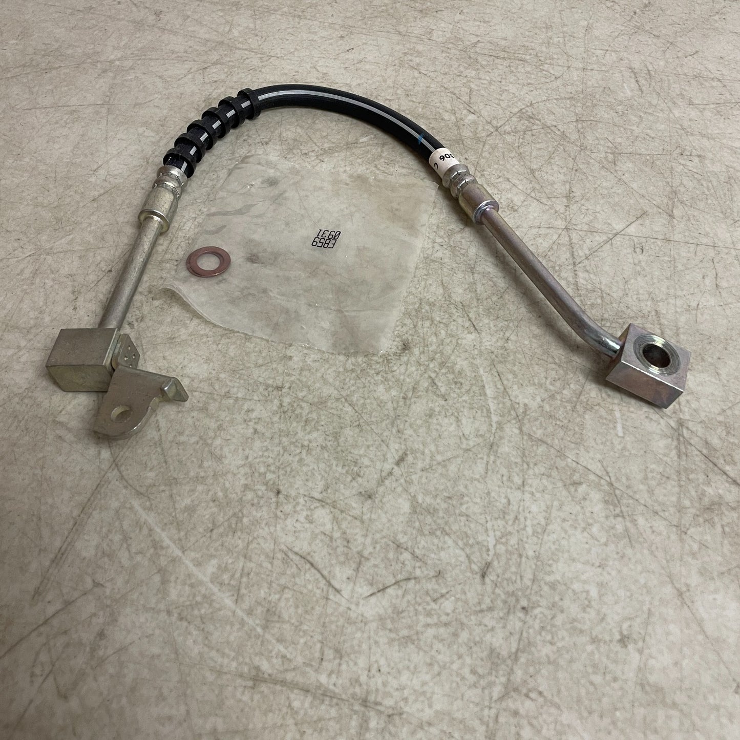 Carquest BHA380306 Brake Hose 17.38" Banjo to Female w/ Copper Washers